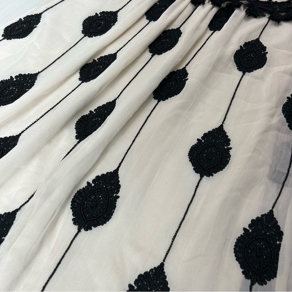 Anthropologie Moulinette Soeurs Maxi Whimsical Embroidered Wedding Guest Dress - Picture 10 of 13